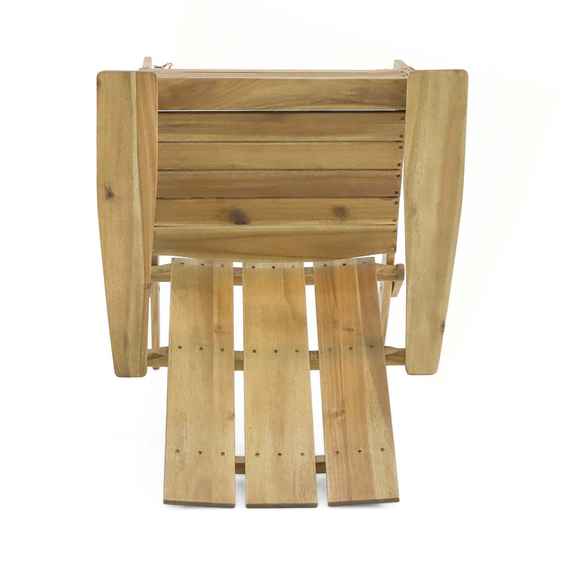 CHAISE ADIRONDack pliable ZUMA pour mobilier d'extérieur, Naturel
