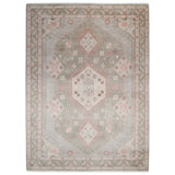 Hamadan Hand Knotted Area Rug in Gray