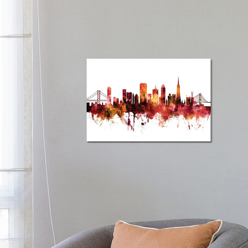 San Francisco, California Skyline by Michael Tompsett - Wrapped Canvas Gallery-Wrapped Canvas Giclée
