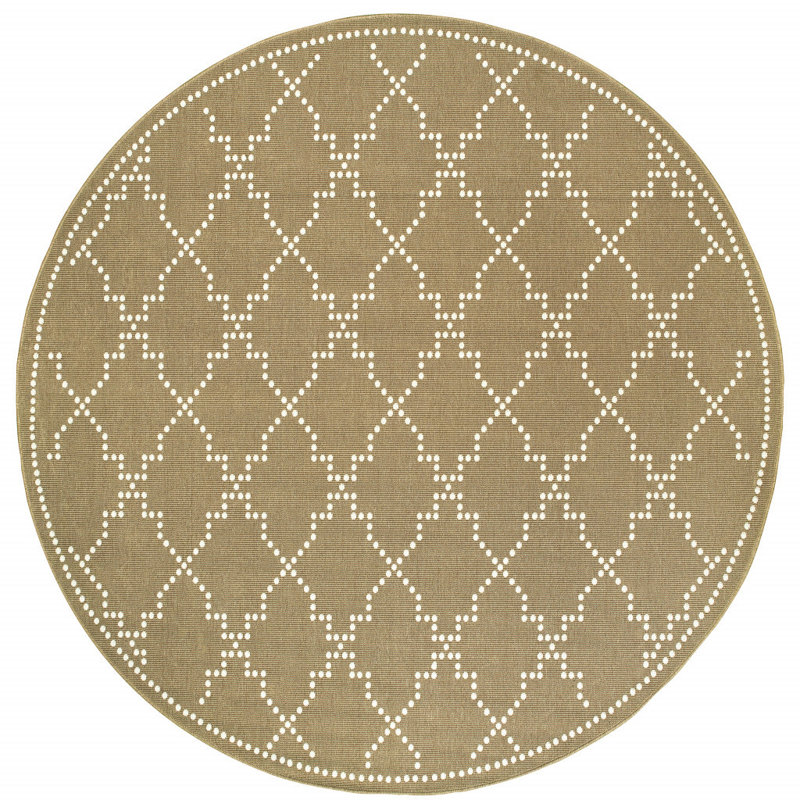 Tapis intérieur / extérieur Anastasaos, Rond 7 pi 10 po
