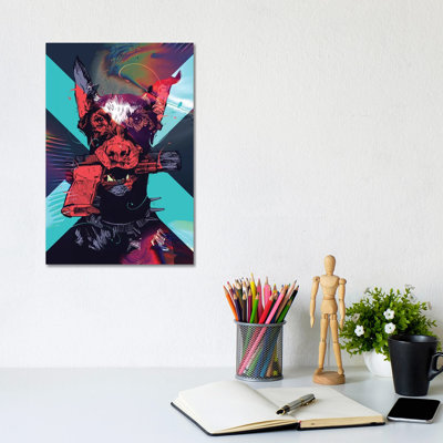 Dobergun 1 Piece Wrapped Canvas Wall Art