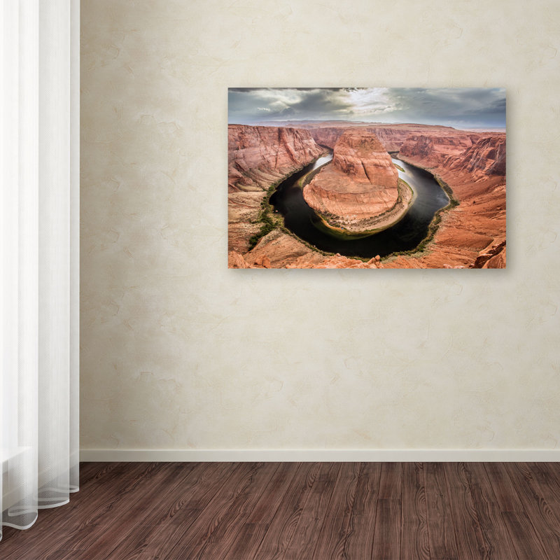 « cheval bend », reproduction de photo sur toile tendue, H 12 po x l 19 po x P 2 po