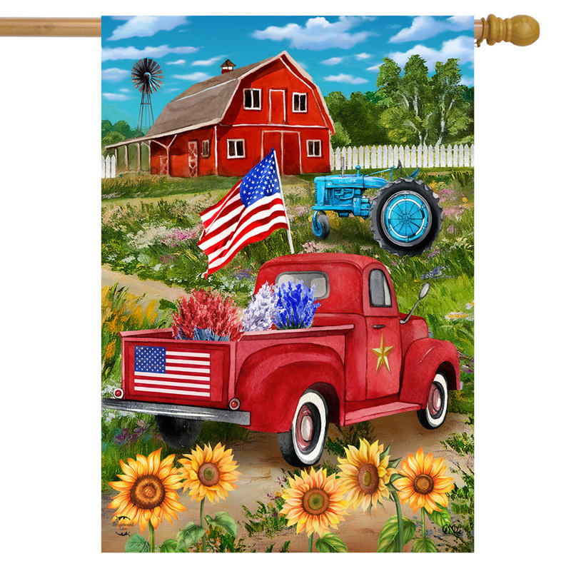 Drapeau «Land of the Free House»