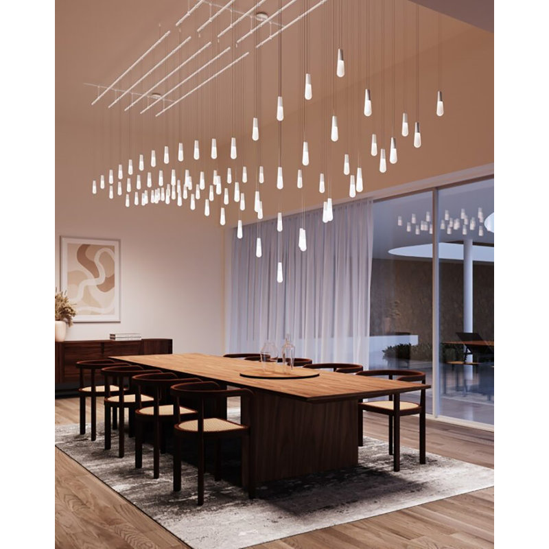 Suspenders® 40 - Light LED Chandelier, Satin White
