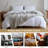 100% Linen Soft Throw Blanket With Fringe Solid Color-109694921