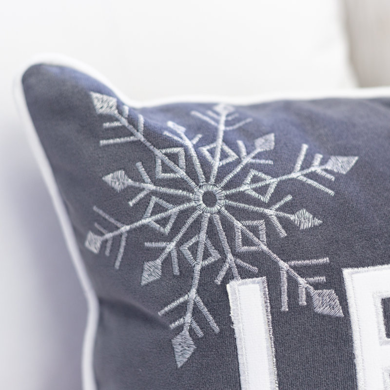 Coussin Nneka Let It Snow, Gris