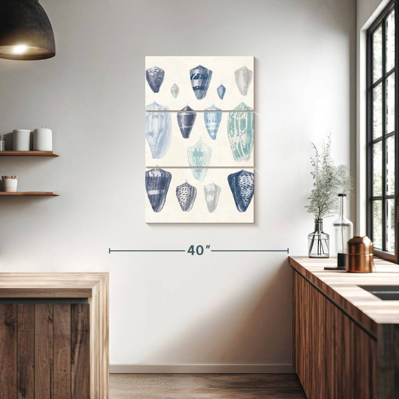 Assortiment Aletra Blue Shell I, H 38 po x l 24 po