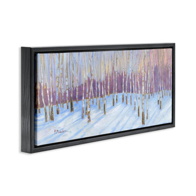 Cadre flottant Niveous Birch Tree Grove, design par Paul Brent