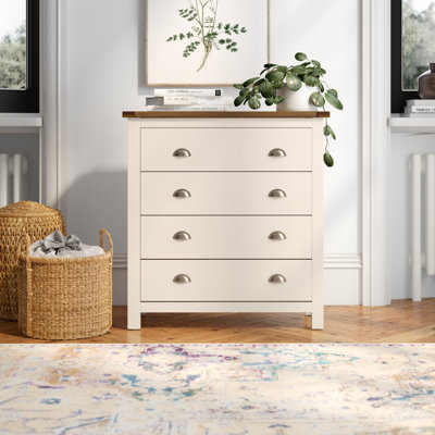 90 cm W Chest of 4 Drawers
