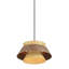  Luminaire suspendu 1 lumière 13 po Aalto en noyer clair et foncé-1457692629-1457692630