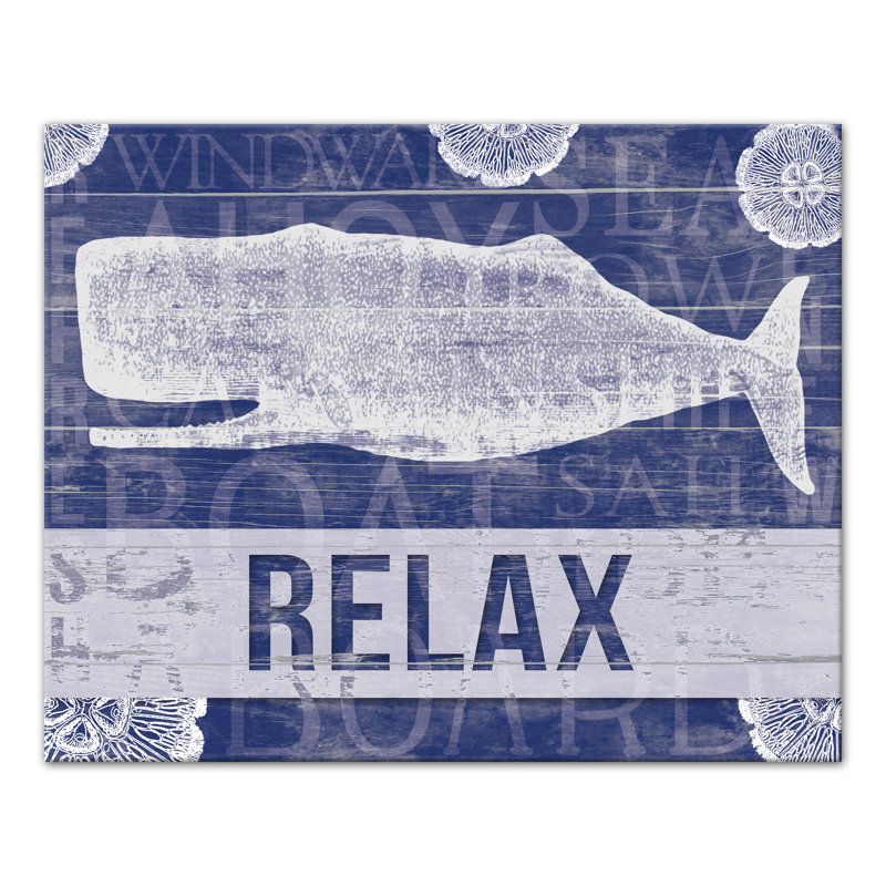 « relax baleine », reproduction d’impression sur toile, H 16 po x l 20 po, Toile tendue
