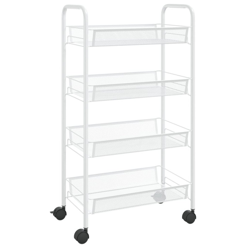 Petree Kitchen Cart, White