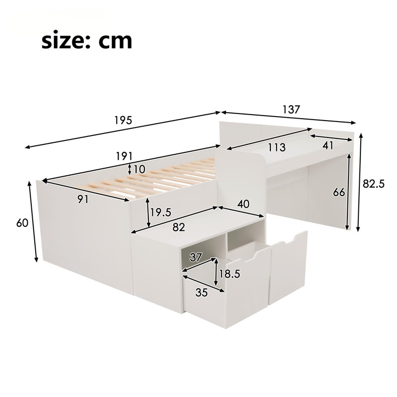 Cartlin Storage Bed