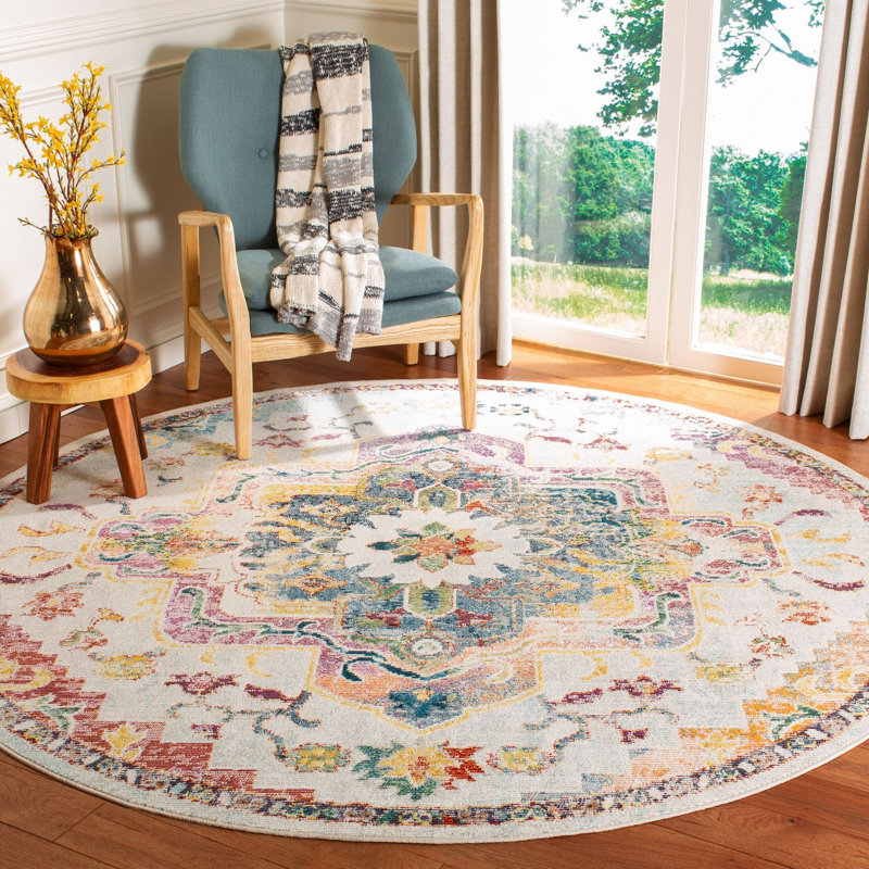 Haneul Performance Oriental Rug, Round 5'