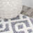 Scituate Retro Trellis High-Low Cream/Gray Rug-454132046