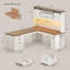 Bureau d'ordinateur en L avec bureaux en L 67 po-1964563373