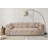 Stylish 3-Seat Sofa in Tan, 92.5 x 39.4 x 28.3 inches | Durable Beech Wood & Chipboard Frame, 100% Polyester Fabric | 28 DNS Soft Foam for Comfort, Fixed Cushions, Easy-Care Dry-Cleanable | Perfect for Living Room & Lounge