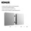 Verdera 48" W x 30" H Recessed or Surface Mount Medicine Cabinet