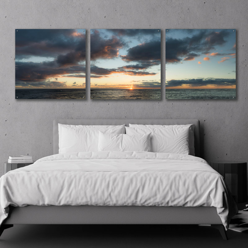 Epic Art 'Horizon Line' By Dennis Frates, Acrylic " Horizon Line " by Dennis Frates, 36" H x 108" W x 0.2" D