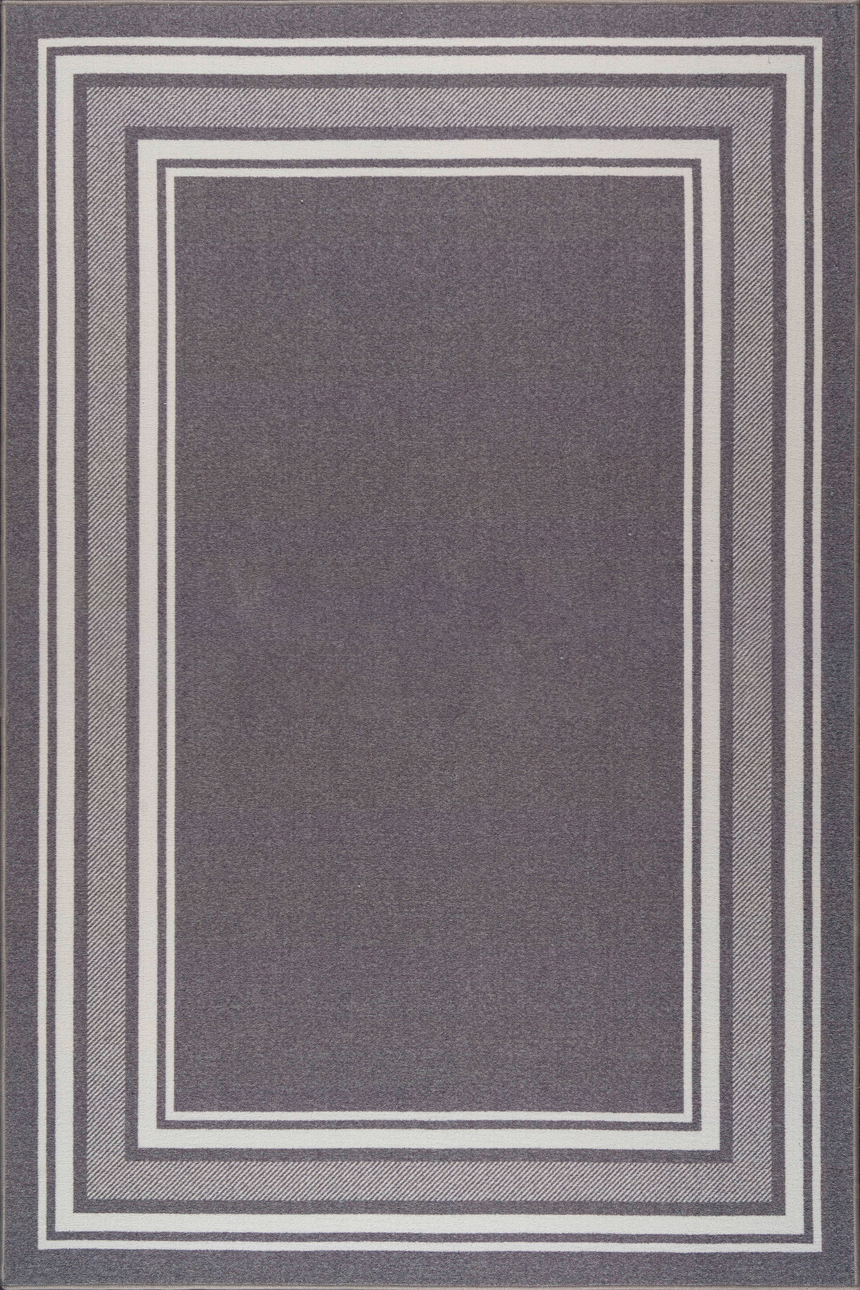 Waterproof Non-Slip Rubberback Ribbed Gray Indoor/Outdoor Utility Rug Ottomanson Rug Size: Rectangle 3' x 3'11