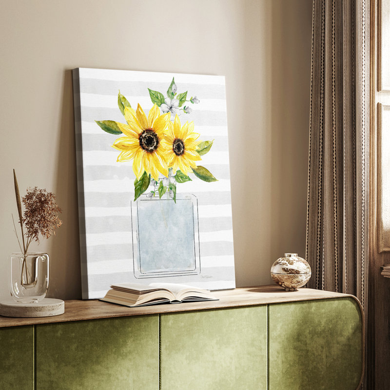 Tournesol parfum I - galerie sur mesure, H 48 po x l 32 po