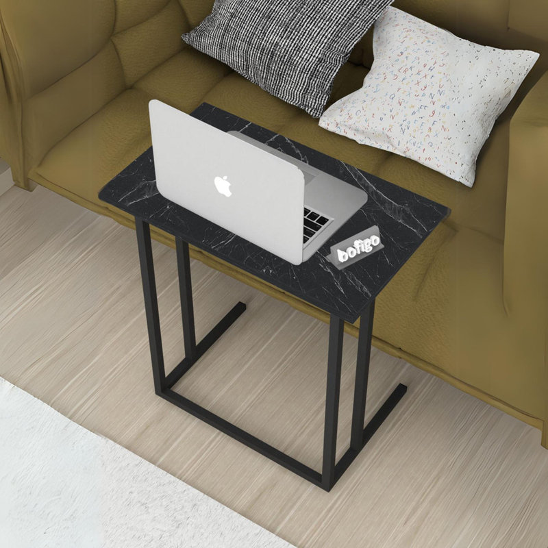 Ajda Rectangle 60cm L Computer Table, Black