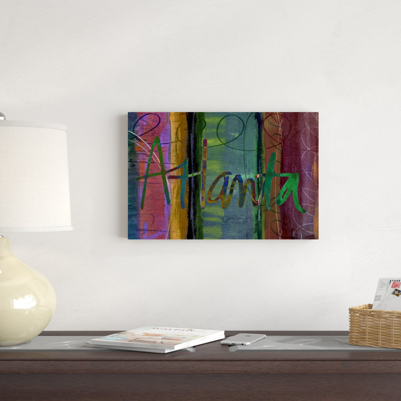 «Abstract Atlanta» par Sisa Jasper, impression sur toile tendue, H 12 po x l 18 po x P 1,25 po