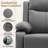 KORSER Recliner Chair, Rocker Recliners For Living Room, Small Recliner For Small Spaces, Fabric Manual Recliners With Side Pockects-926229745