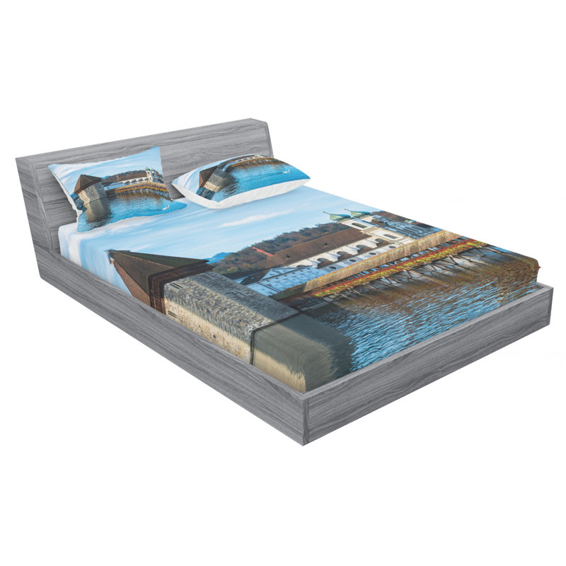 Microfiber Sheet Set, Queen Sheet Set with Fitted Sheet