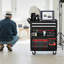 5-Tier Tool Cart on Wheels 400 lb Rolling Work Cart with Drawer & Pegboard