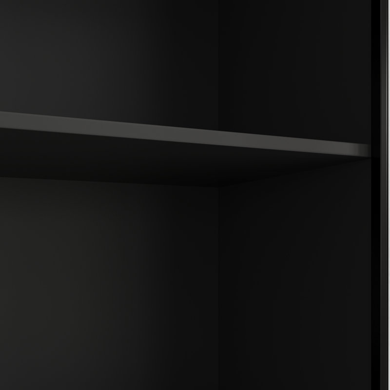 Vitrine 2 pièces avec portes et lumières en verre, grande armoire de rangement moderne avec tablettes à 5 niveaux, étui à trophées pour objets de collection pour le bureau à domicile, noyer