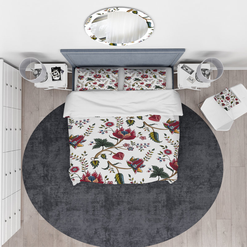 Ensemble de housse de couette tropical, Housse de couette double / grand + 2 taies