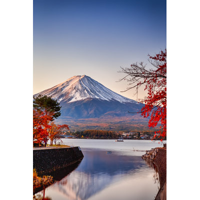 Fuji Mountain At Kawaguchiko Lake by Dimamorgan12 - Wrapped Canvas Print