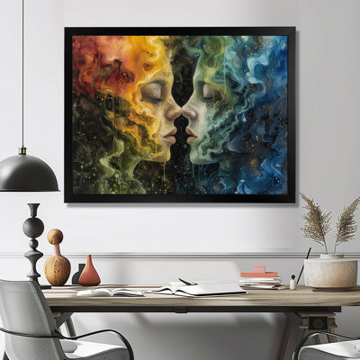 Green Yellow Astrology Cosmic Creativity Gemini - Astronomy Gemini Wall Art