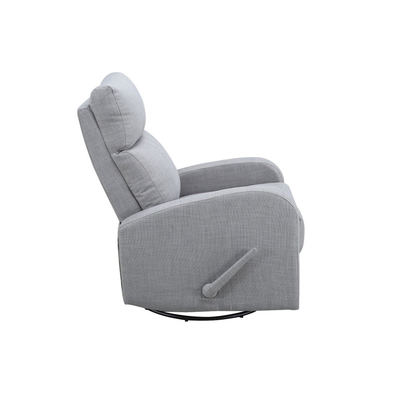 Fauteuil inclinable et oscillant pivotant Gardin, Gris