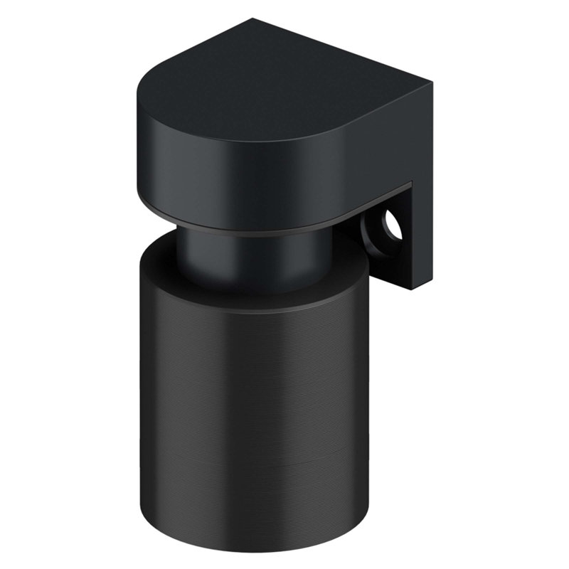 Deltana MDHMU19 MODERN MAGNETIC DOOR HOLDER 2" in Paint Black, Matte Black