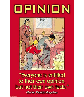 « opinions » par wilbur pierce, affiche rétro