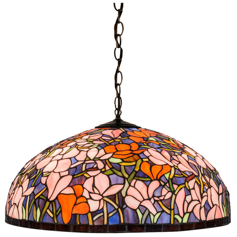 Luminaire pour dôme 3 lumières unique Diane