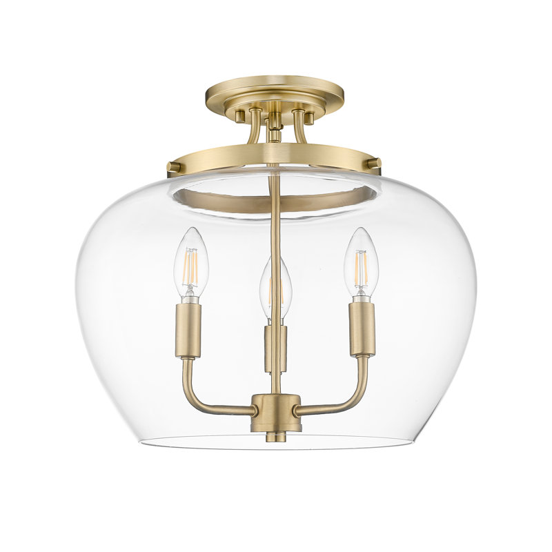 Plafonnier semi-encastré 3 lumières 15,75 po Joliet