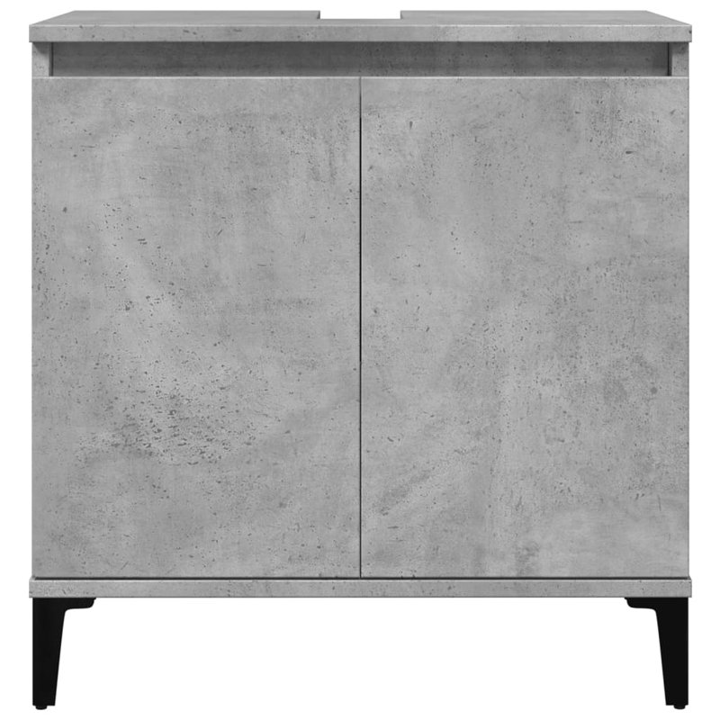 Rufaidah 58cm Single Bathroom Vanity Base Only, Concrete Grey