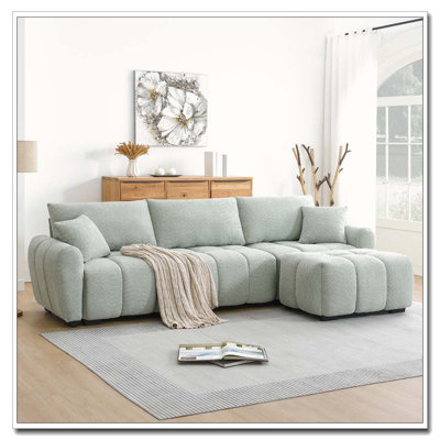 Canapé modulaire en tissu Boucle