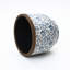 Pot à fleurs rond 15,6 "bleu et blanc à motif floral, grand pot en céramique avec drainage-1617723908