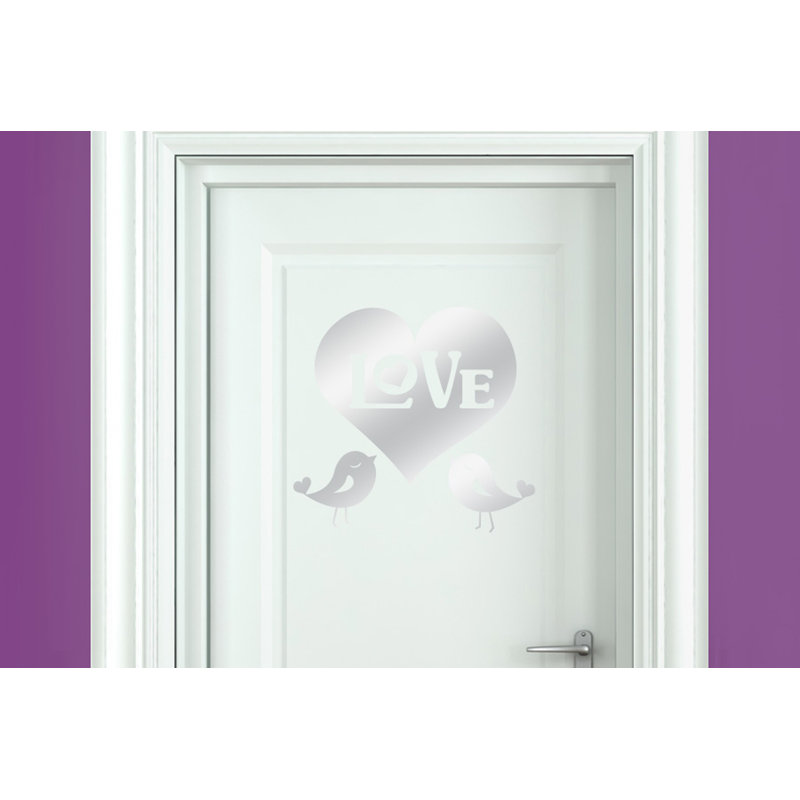 Wall Decal, Shiny Silver