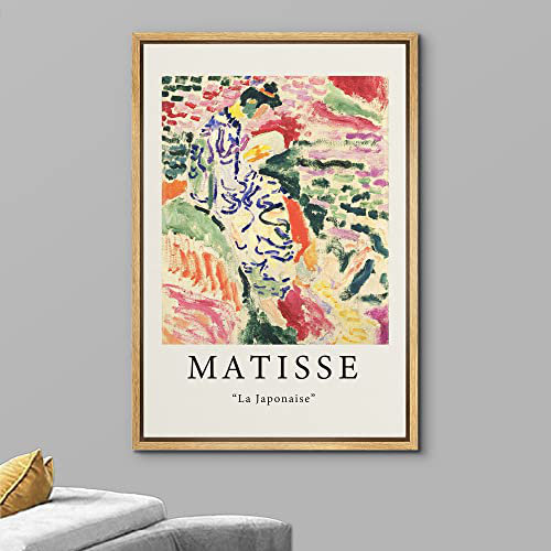 Classical Artwork " La Japonaise Flower Garden " by Henri Matisse IDEA4WALL Frame 