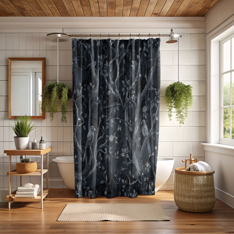 Gothic Violet - Premium Shower Curtain, 74"H x 71"W