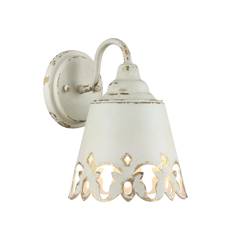 Demis 1-Light Vanity Light in Antique Ivory