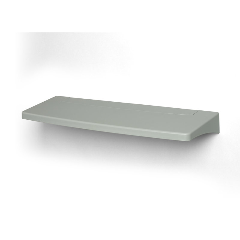 Deundray Plastic / Acrylic Floating Shelf, Gray
