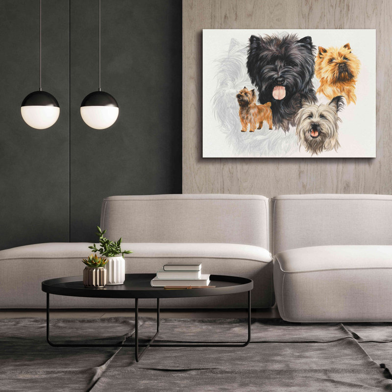 «Cairn Terrier» par Barbara Keith - reproduction d'art sur toile tendue