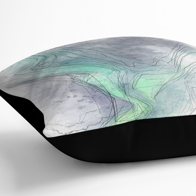 Square Throw Cushion, 40cm H x 40cm W x 15cm D, Black