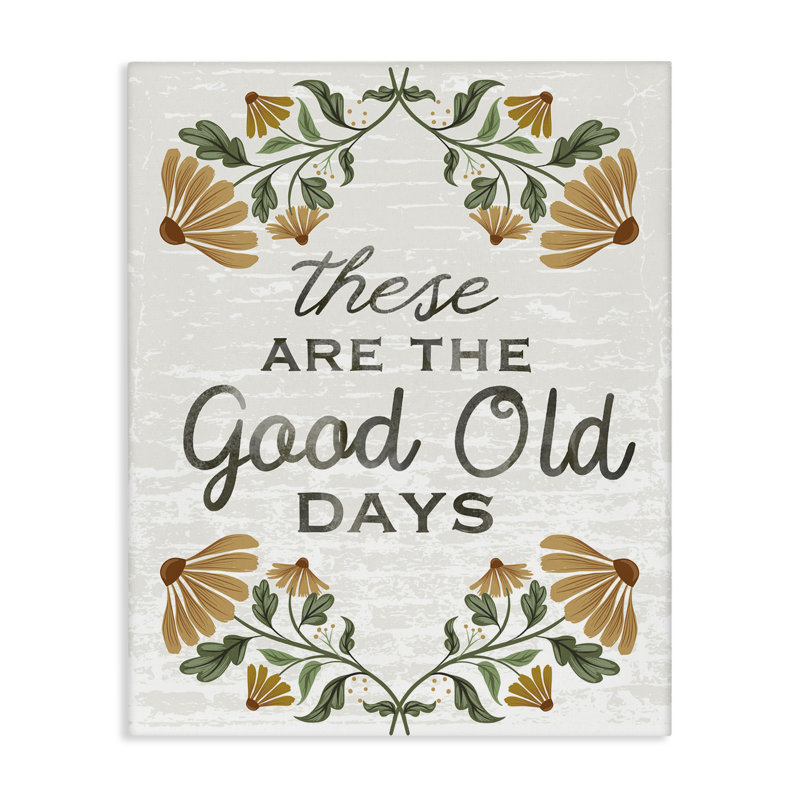 Art floral sur toile Good Days par Arrolynn Weiderhold, H 20 po x l 16 po